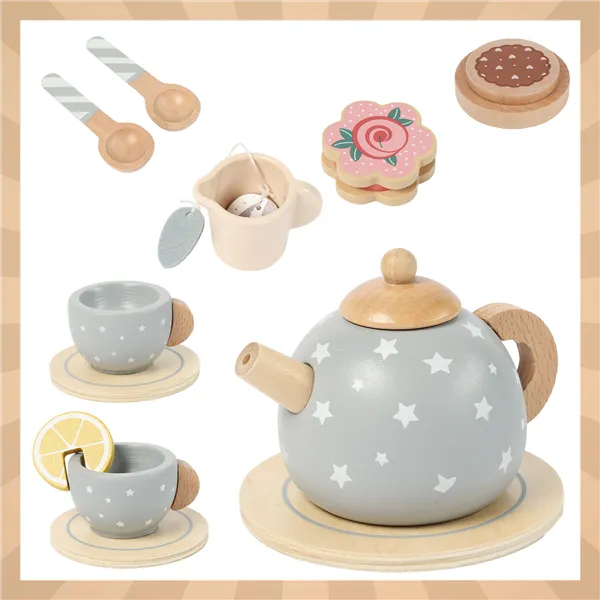 Children's tea set gray Kruzzel 26394