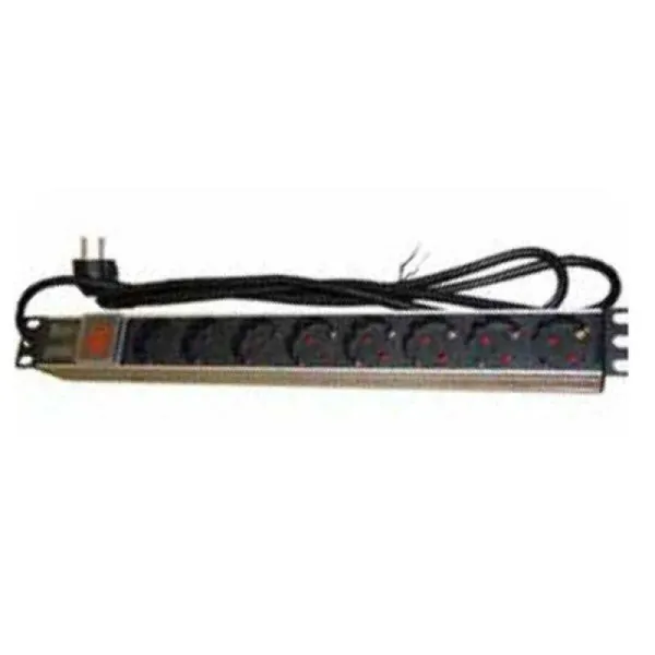 Schuko 19" Multiadapter 8 Pistikule Monolyth 3050001