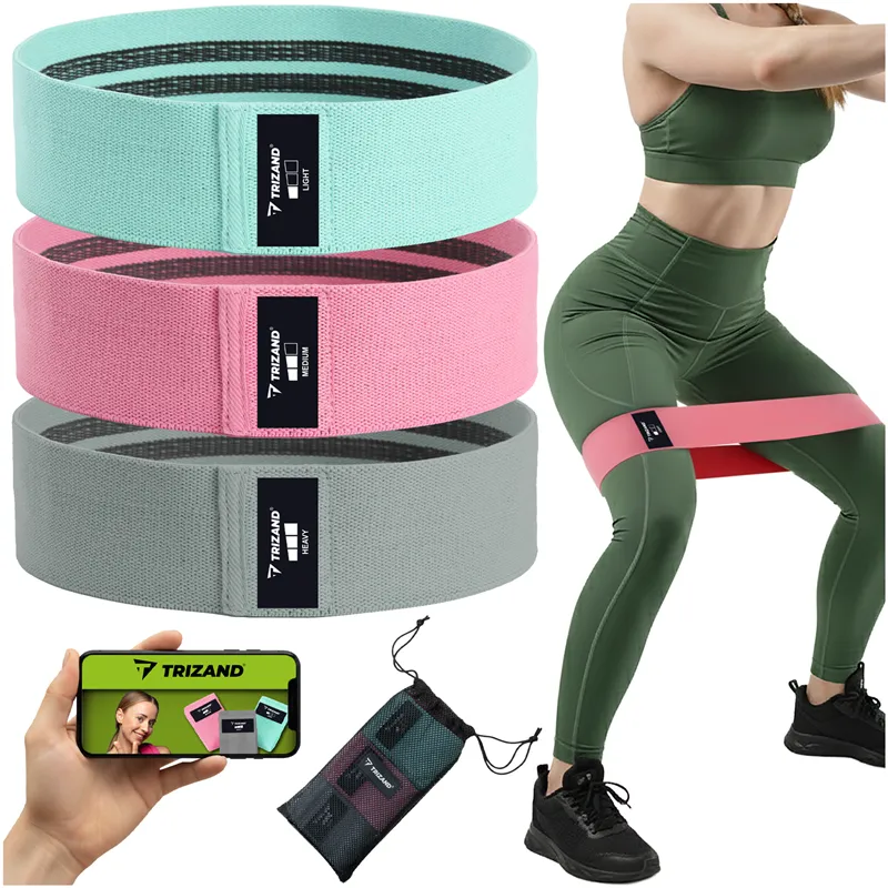 Set of exercise bands - 3 pcs Trizand 25876