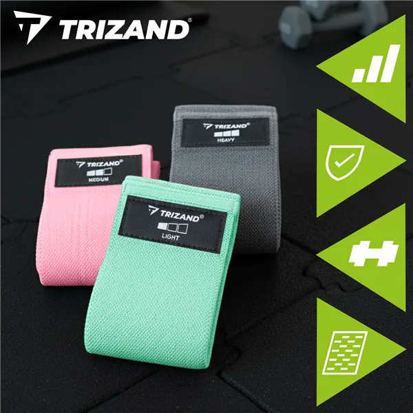 Set of exercise bands - 3 pcs Trizand 25876