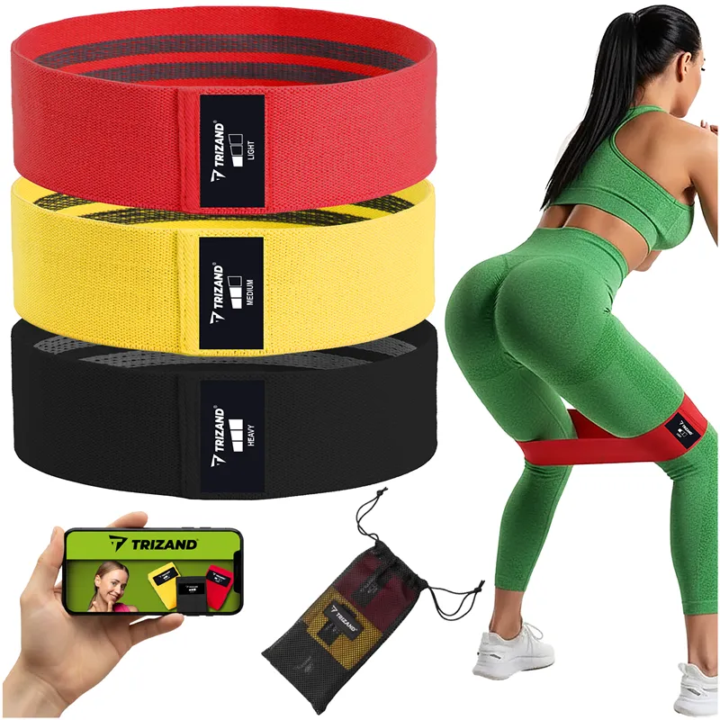 Set of exercise rubber mats - 3 pcs Trizand 25878