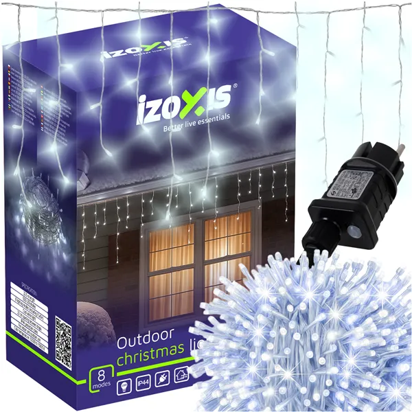 Lauko lemputės 500 LED 22,5 m šaltai baltos Izoxis 26705