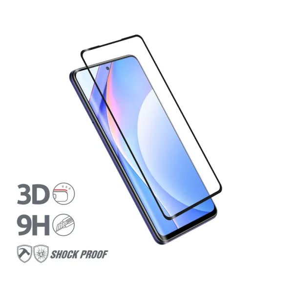 Crong 3D Armor Glass - 9H Full Glue Tempered Glass for the entire Xiaomi Mi 10T Lite screen