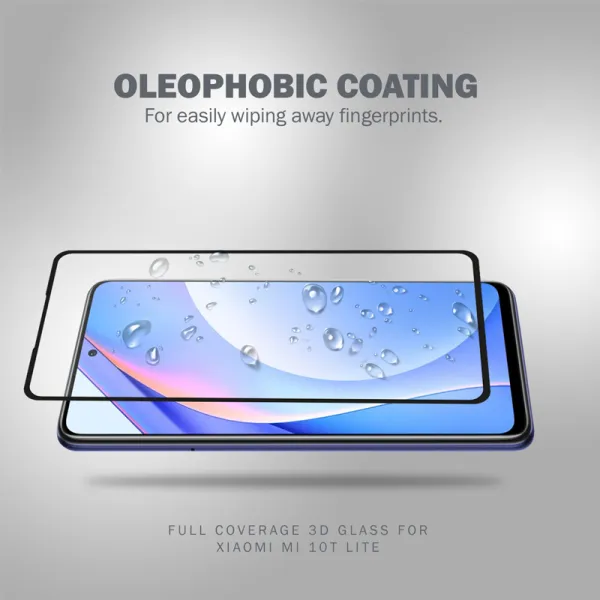 Crong 3D Armor Glass - 9H Full Glue Tempered Glass for the entire Xiaomi Mi 10T Lite screen