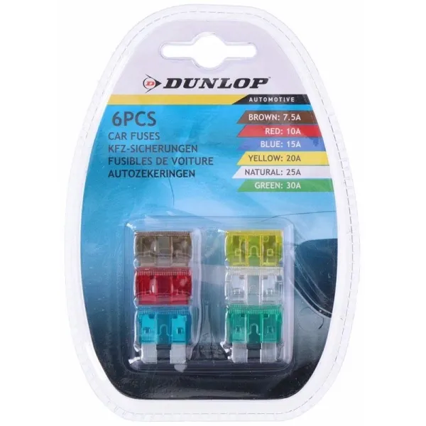 Dunlop - Car fuses 6 pcs. | Osta veebist — Megaluks