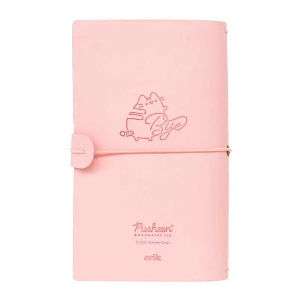 Pusheen – Leather Travel Notebook B6 (Pink) | Pirkt tiešsaistē — Megaluks