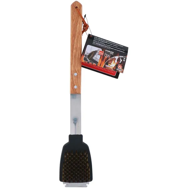 BBQ - grill cleaning brush 2 in 1 brush plus sc | Купить онлайн — Megaluks