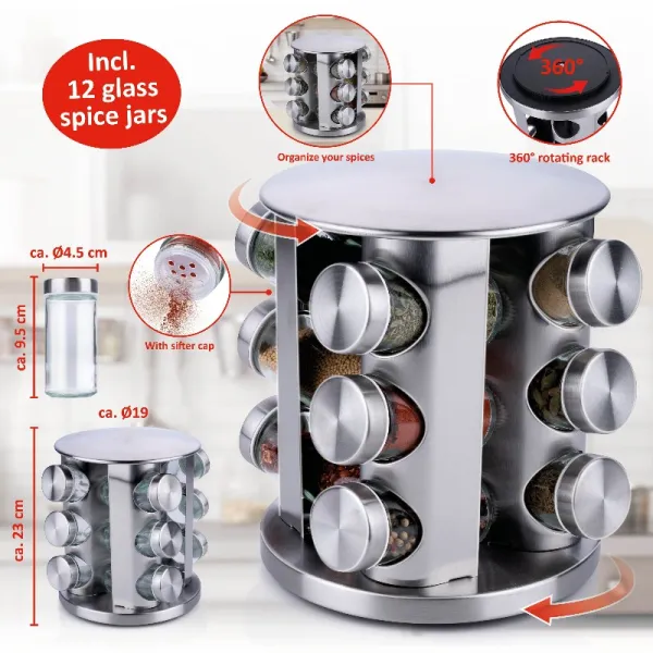Alpina - Rotating spice rack organizer for 12 j | Pirkti internetu — Megaluks