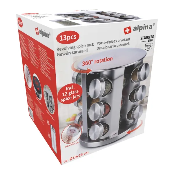 Alpina - Rotating spice rack organizer for 12 j | Pirkti internetu — Megaluks
