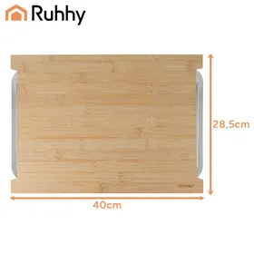 Bamboo board with containers Ruhhy 25707