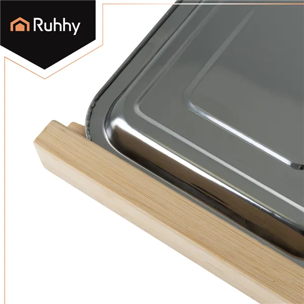 Bamboo board with containers Ruhhy 25707