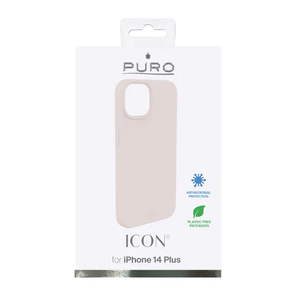 PURO ICON Cover - Case for iPhone 14 Plus (pink sand)