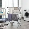Taitettava ja jatkettava metallinen vaatekuivain 3 tasolla Cloxy InnovaGoods .. Rauta (Kunnostetut Tuotteet A)