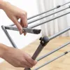 Taitettava ja jatkettava metallinen vaatekuivain 3 tasolla Cloxy InnovaGoods .. Rauta (Kunnostetut Tuotteet A)