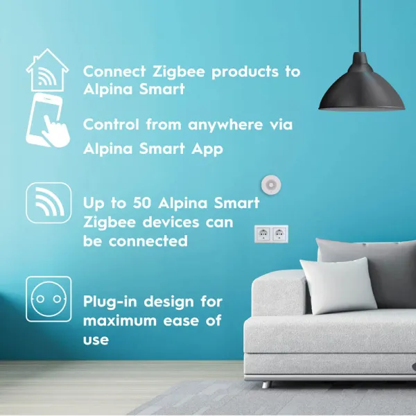 Alpina - Zigbee hub gateway to connect devices  | Pirkti internetu — Megaluks