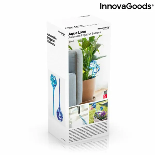 Автоматические поливочные шарики Aqua·Loon InnovaGoods Синий Cтекло (Пересмотрено A)