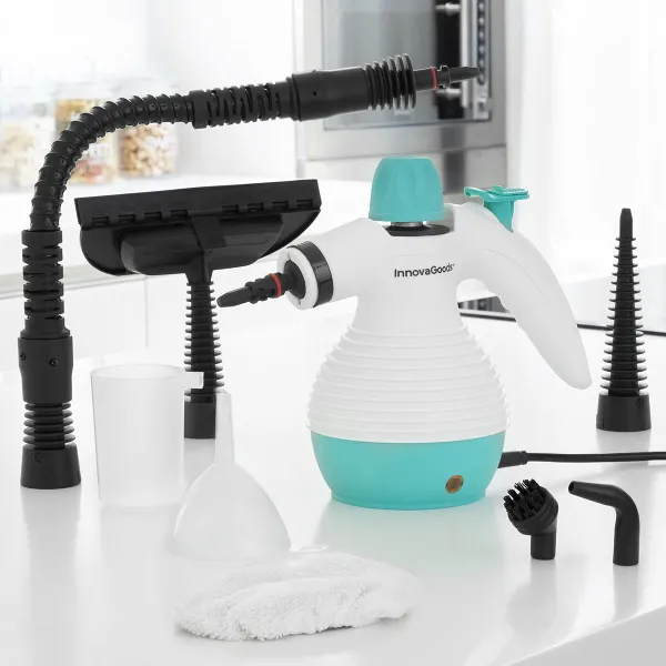 Universalus „9 viename“ rankinis garintuvas su priedais Steany InnovaGoods 0,35 L 3 Bar 1000W