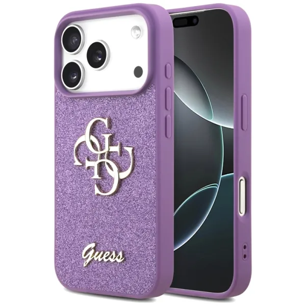 Guess Fixed Glitter Big 4G - Case iPhone 17 Pro (lilac) | Buy online — Megaluks