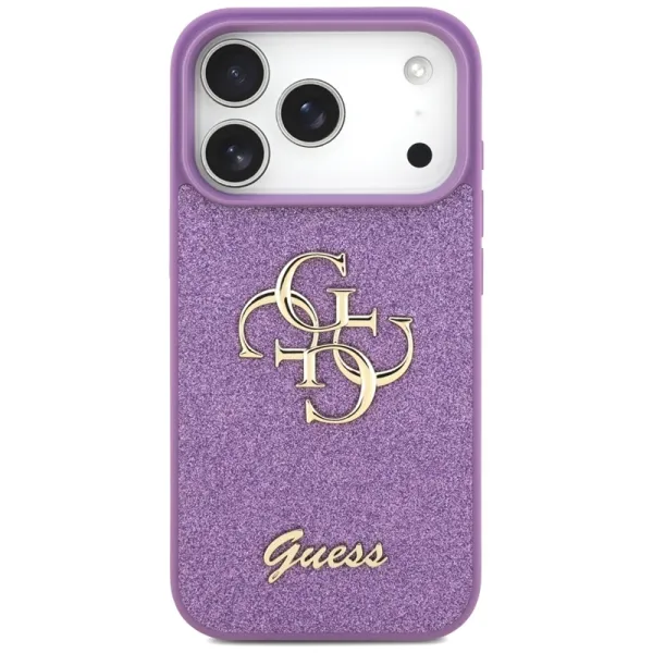 Guess Fixed Glitter Big 4G - Case iPhone 17 Pro (lilac) | Buy online — Megaluks
