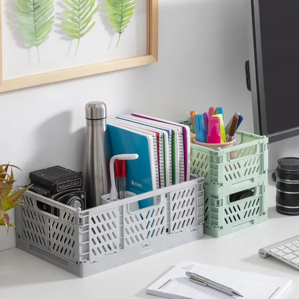 3 sulankstomų ir sukraunamų organizatorių dėžučių rinkinys Boxtor InnovaGoods V0103244 Plastmasinis 3 Dalys (Naudoti B)