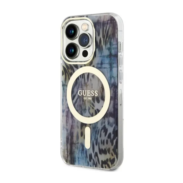 Guess Leopard MagSafe - Case for iPhone 14 Pro (Bl | Osta veebist — Megaluks