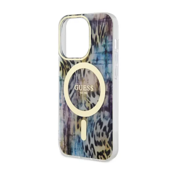 Guess Leopard MagSafe - Case for iPhone 14 Pro (Bl | Osta veebist — Megaluks