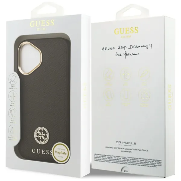 Guess Grained Strass Logo MagSafe - Case iPhone | Купить онлайн — Megaluks