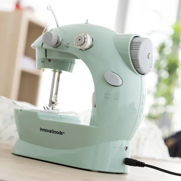 Kannettava miniompelukone LEDillä, langankatkaisijalla ja lisätarvikkeilla Sewny InnovaGoods