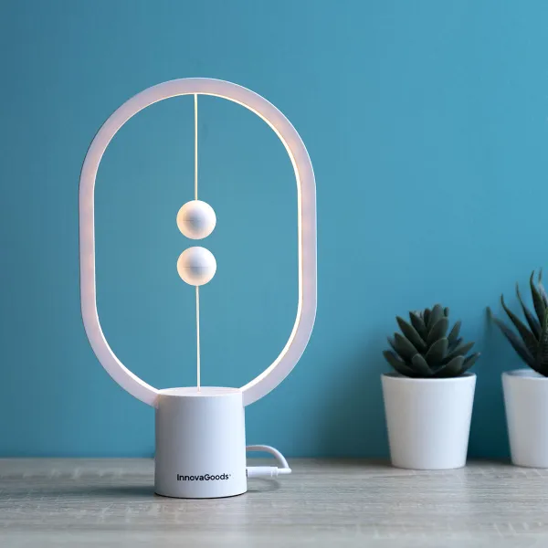 Līdzsvara Lampa ar Magnētisku Slēdzi Magilum InnovaGoods Balts 3 W (Atjaunots B)