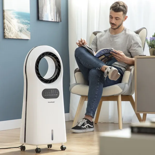 Bezasmeņu iztvaikošanas gaisa kondicionēšanas jonizators ar LED gaismu Evareer InnovaGoods