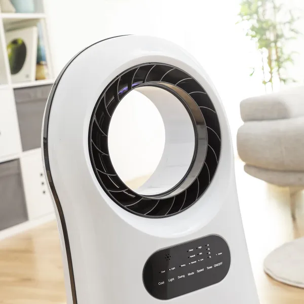 Be ašmenų, garinamasis oro kondicionierius su LED Evareer InnovaGoods
