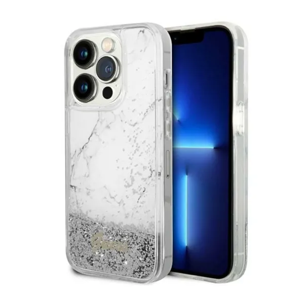 Guess Liquid Glitter Marble - Case for iPhone 1 | Osta verkosta — Megaluks