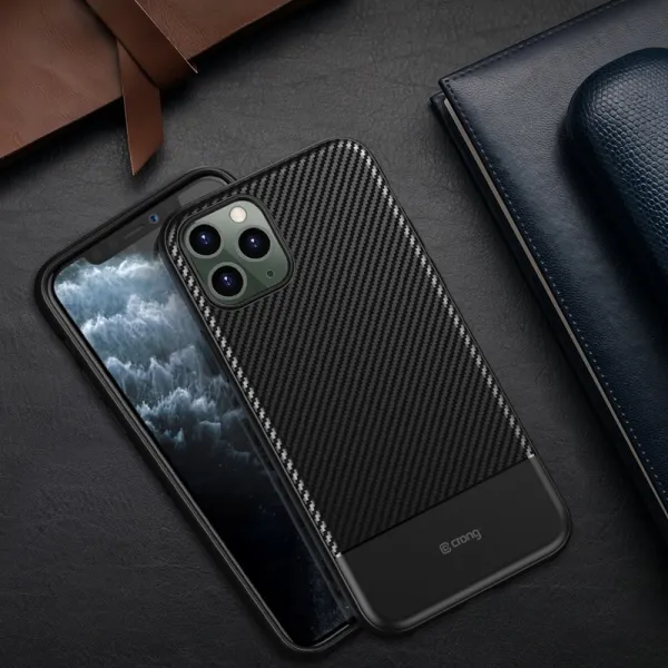 Crong Prestige Carbon Cover - iPhone 11 Pro Max | Pirkti internetu — Megaluks