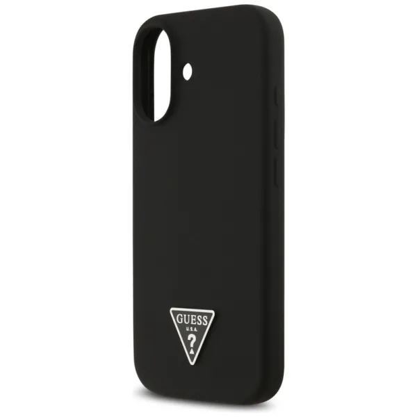 Guess Silicone Triangle Logo MagSafe - Case iPhone 17 (black)