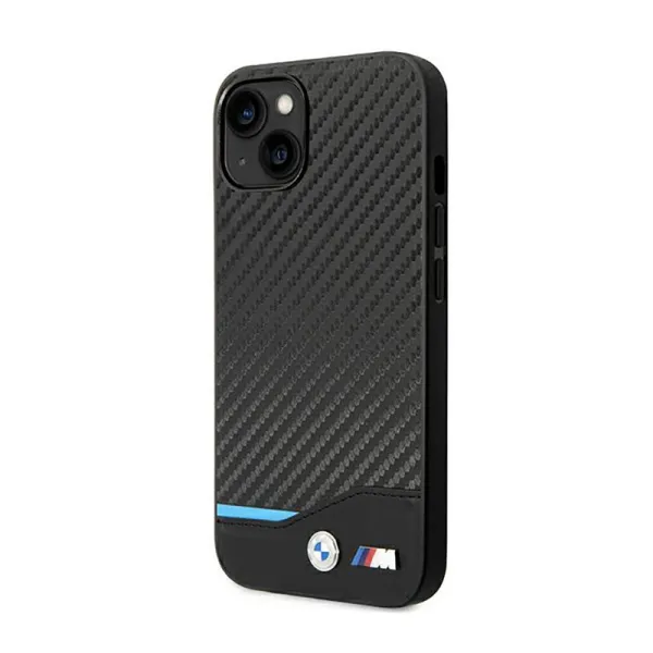 BMW Leather Carbon Blue Line - Case for iPhone  | Купить онлайн — Megaluks