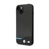 BMW Leather Carbon Blue Line - Case for iPhone  | Купить онлайн — Megaluks