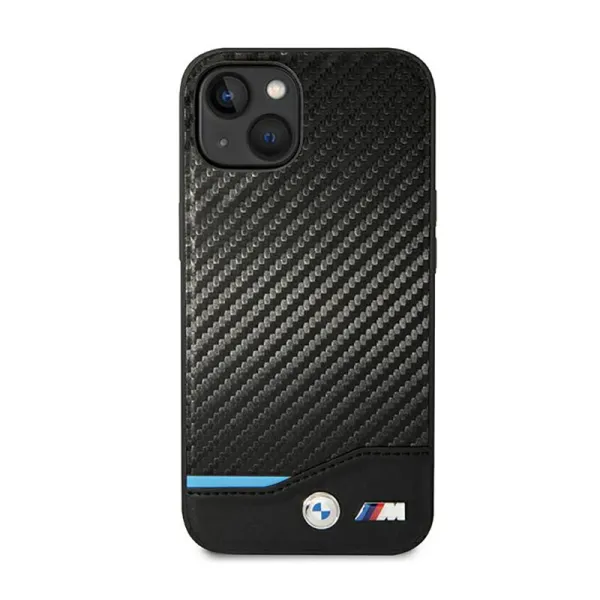 BMW Leather Carbon Blue Line - Case for iPhone  | Купить онлайн — Megaluks