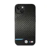 BMW Leather Carbon Blue Line - Case for iPhone  | Купить онлайн — Megaluks
