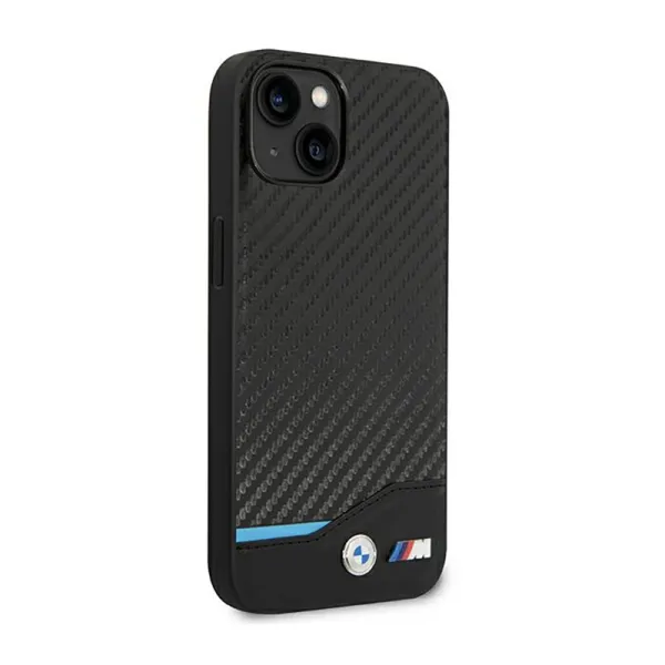 BMW Leather Carbon Blue Line - Case for iPhone  | Купить онлайн — Megaluks
