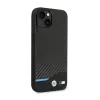 BMW Leather Carbon Blue Line - Case for iPhone  | Купить онлайн — Megaluks