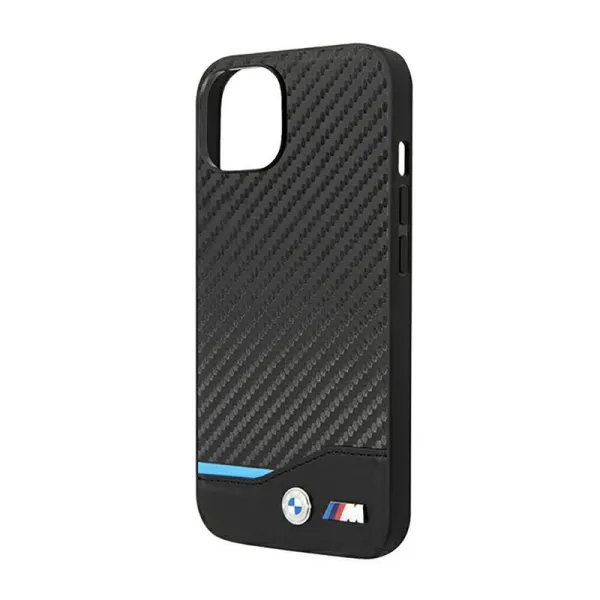 BMW Leather Carbon Blue Line - Case for iPhone  | Купить онлайн — Megaluks