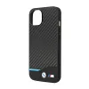 BMW Leather Carbon Blue Line - Case for iPhone  | Купить онлайн — Megaluks