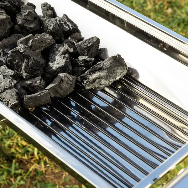 Saliekams Nerūsējošā Tērauda Ogļu Bārbekjū ExelQ InnovaGoods