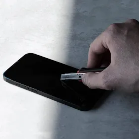 Crong 7D Nano Flexible Glass - Unbreakable 9H hybrid glass for the entire iPhone 14 Pro screen