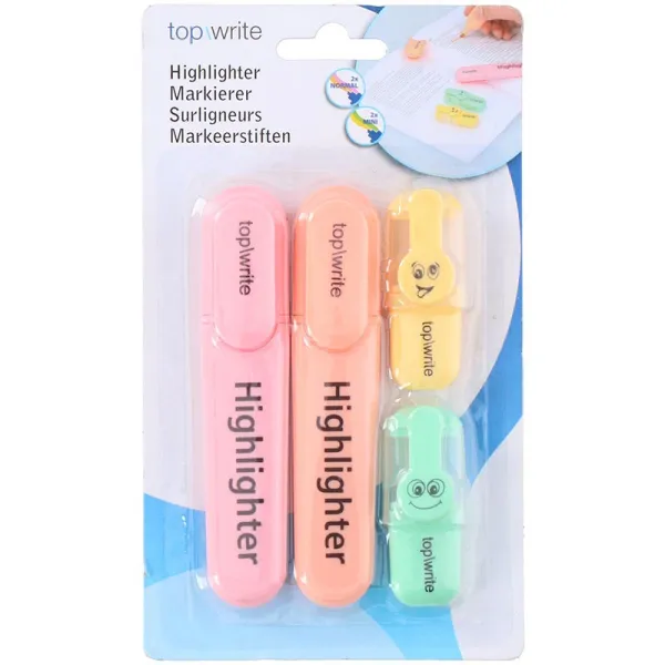 Topwrite - Set of highlighters 4 colours | Pirkti internetu — Megaluks
