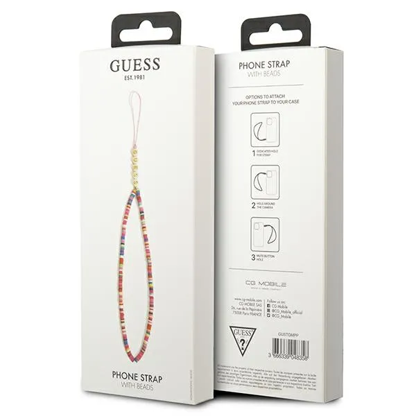 Guess Phone Strap Beads Heishi Multicolor Pink | Pirkti internetu — Megaluks