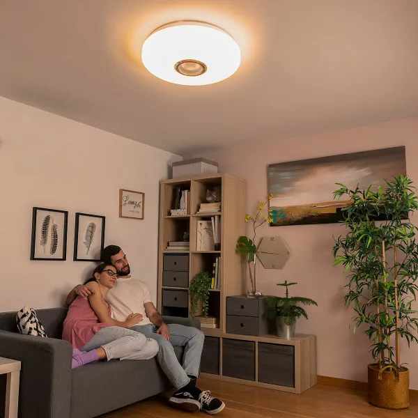 LED lubų šviestuvas su garsiakalbiu Lumavox InnovaGoods