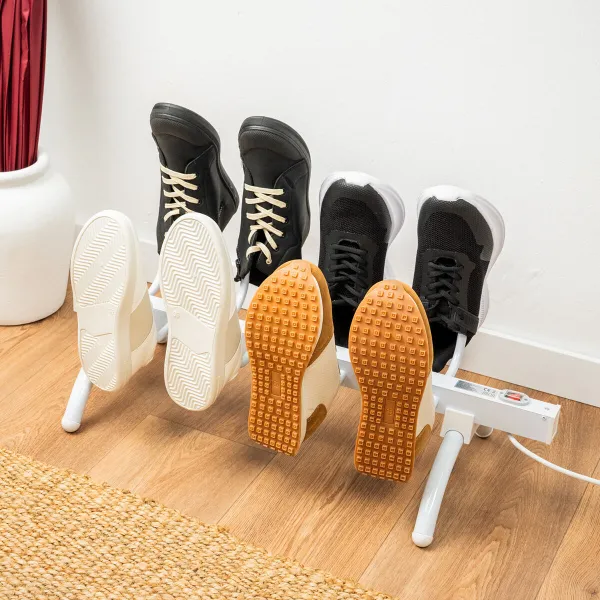 Elektriskais Apavu Žāvēšanas Plaukts InnovaGoods   80 W 4 pāri Balts Metāls Alumīnijs (Atjaunots B)