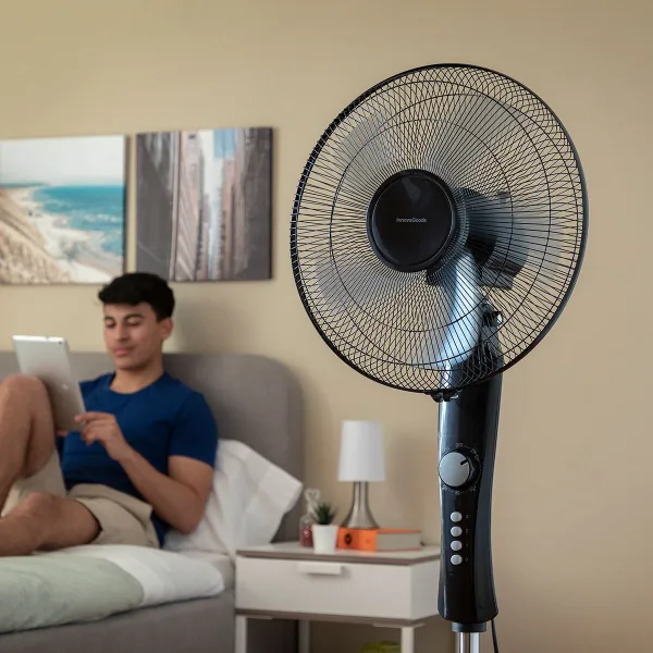 Vapaasti seisova tuuletin InnovaGoods Breezinn Musta 45 W