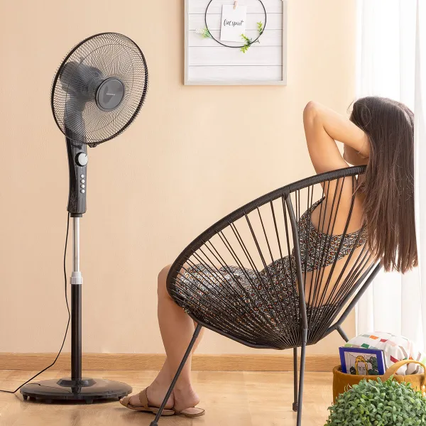 Pastatomas ventiliatorius InnovaGoods Breezinn Juoda 45 W